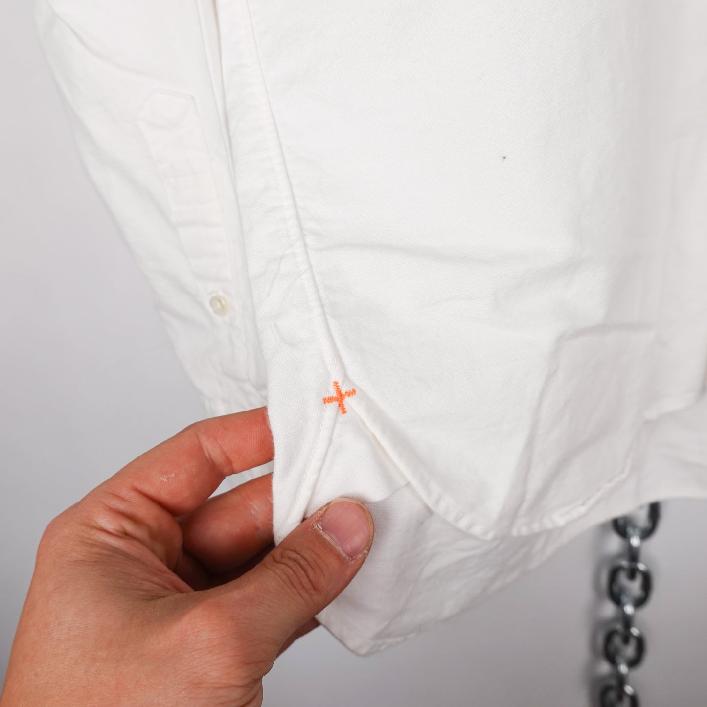 Beams+ White Button Up Shirt - Size M
