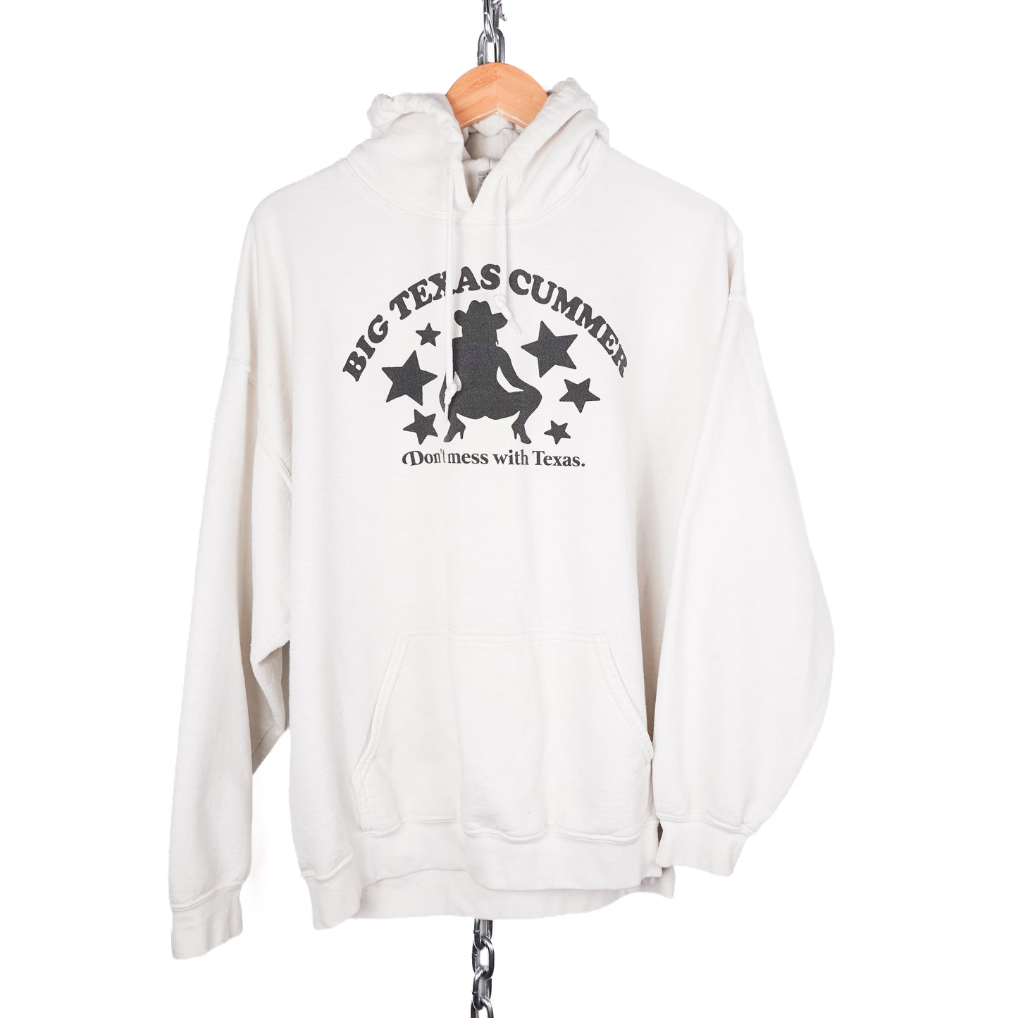 Big Texas Cummer White Hoodie - Size XL