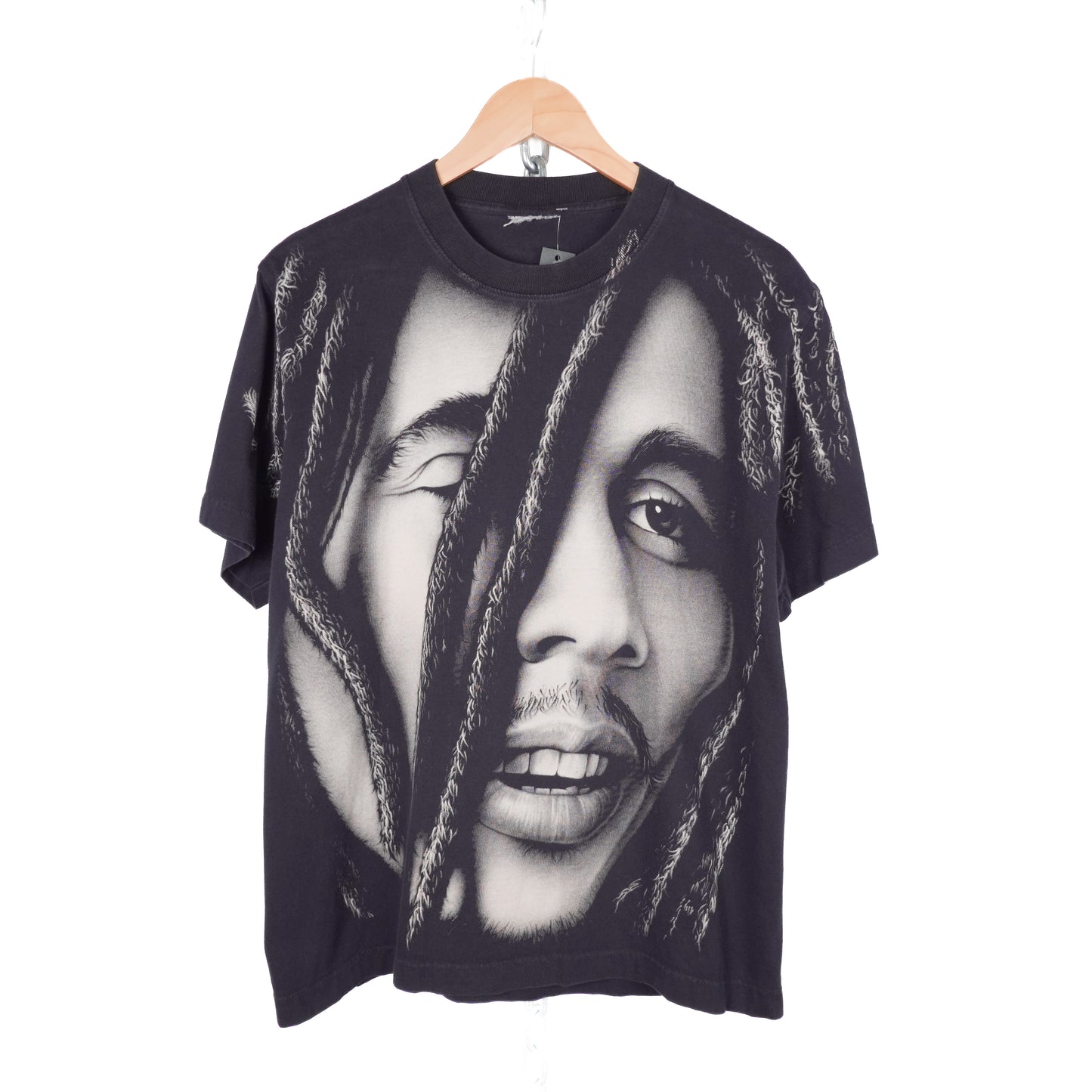 Vintage Bob Marley Big Print Tee - Size L