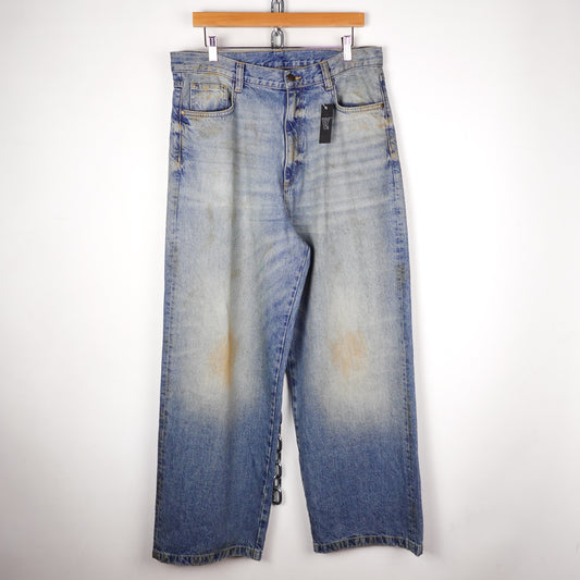 Boiler Room Printed Denim Pant - Size 34