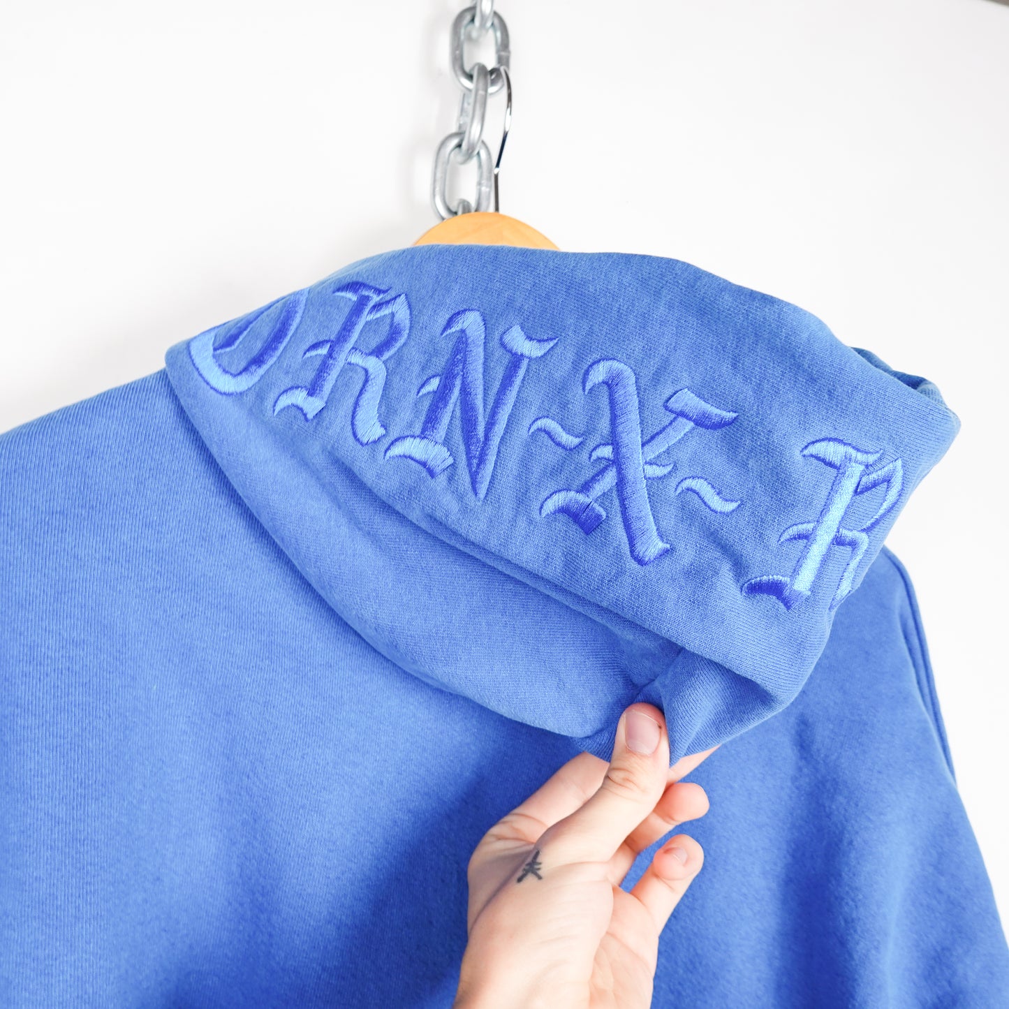 Born X Raised Blue Hoodie - Size L