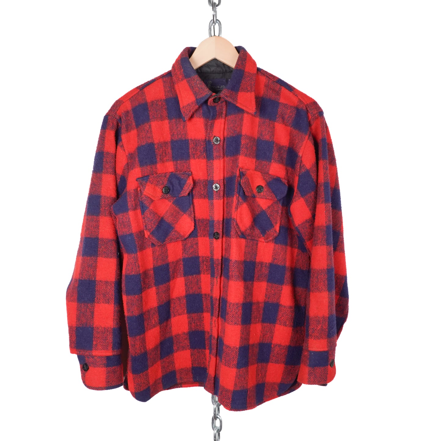 Vintage Brewster Wool Plaid Button Up - Size M