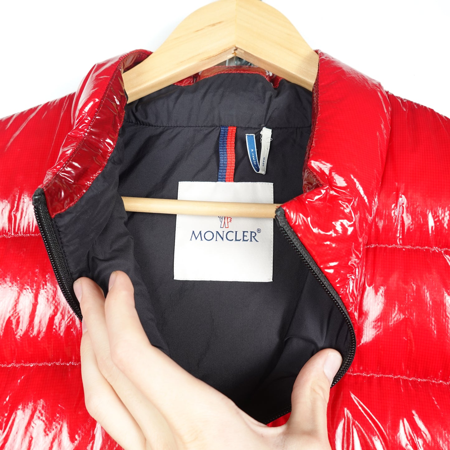Moncler Red Puffer Jacket - Size 5