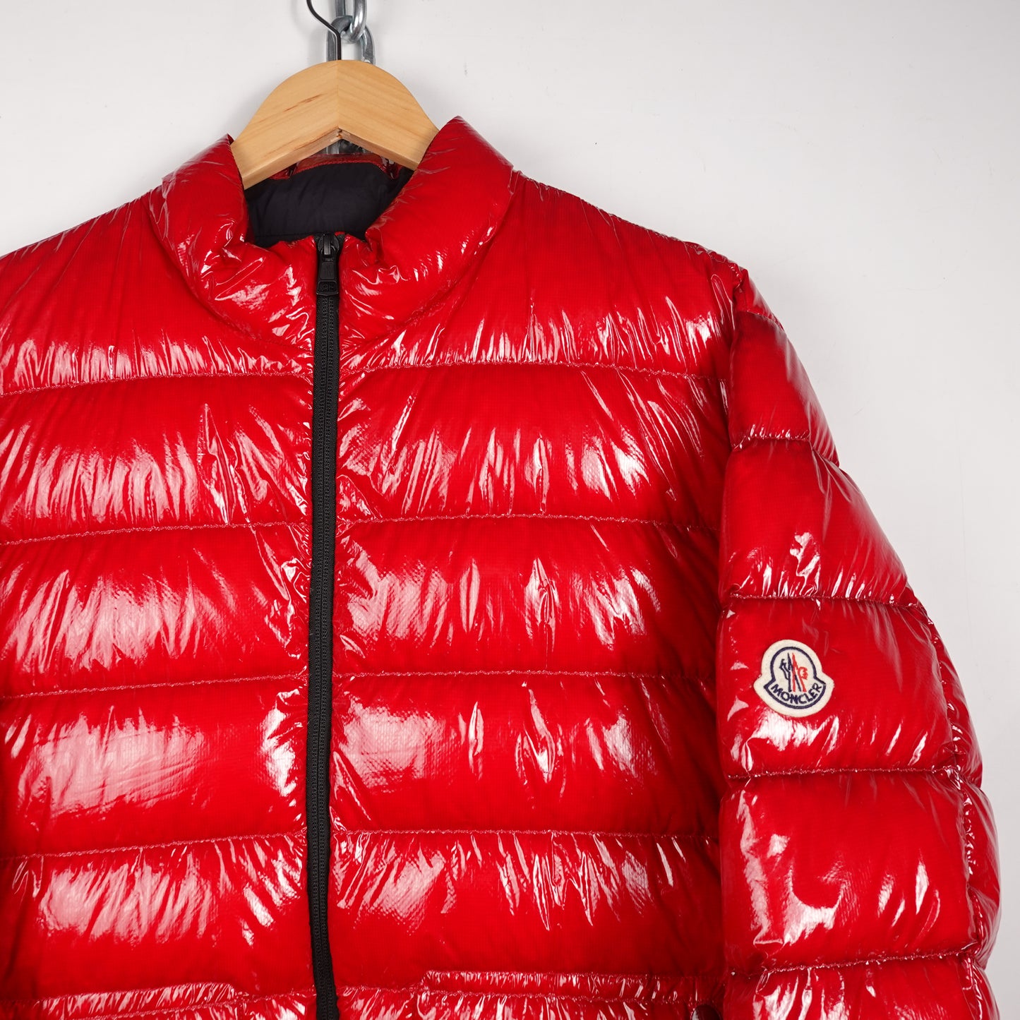 Moncler Red Puffer Jacket - Size 5