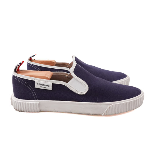 Thom Browne Heritage Canvas Slip On - Size 9