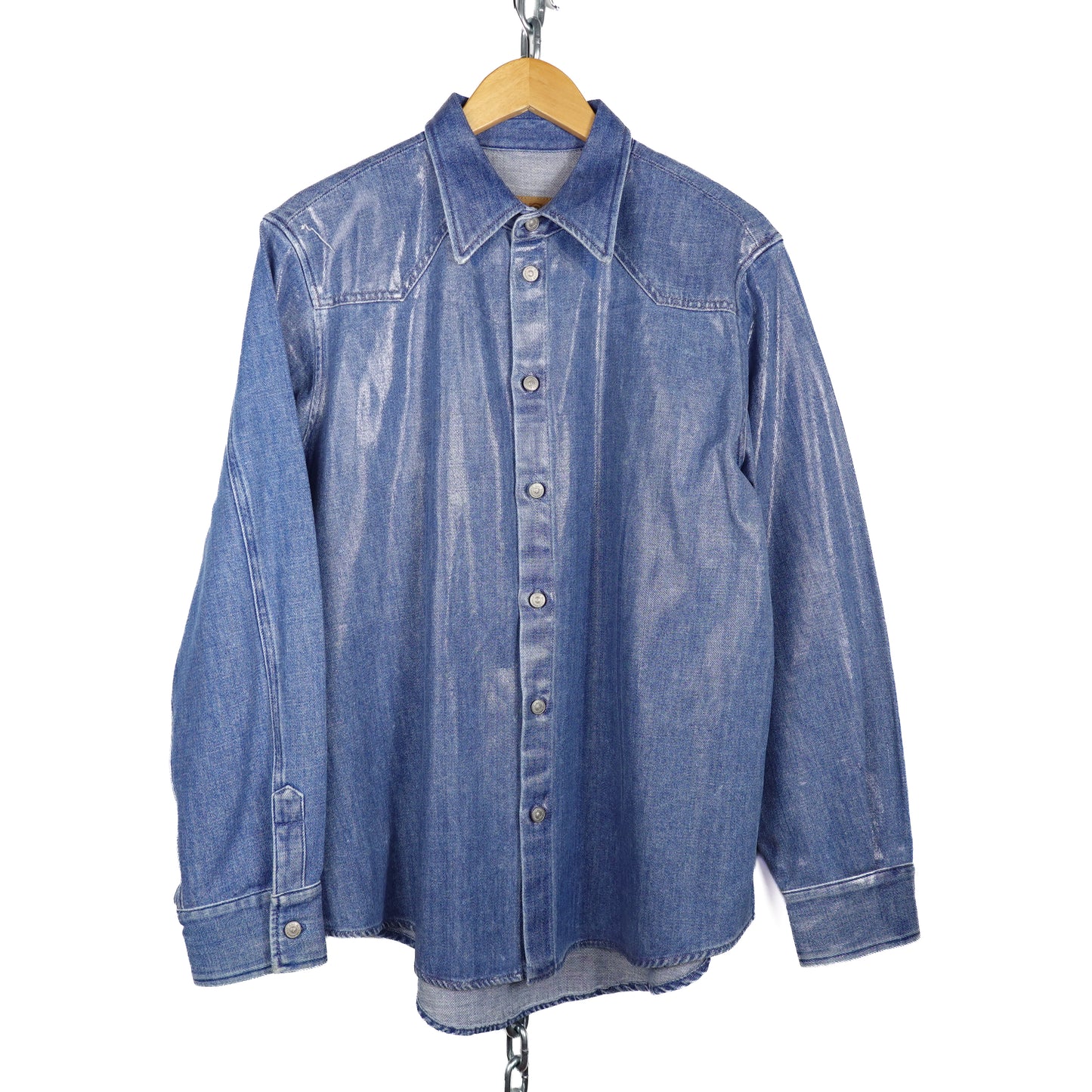 Maison Margiela MM6 Denim Button Up Shirt - Size XL