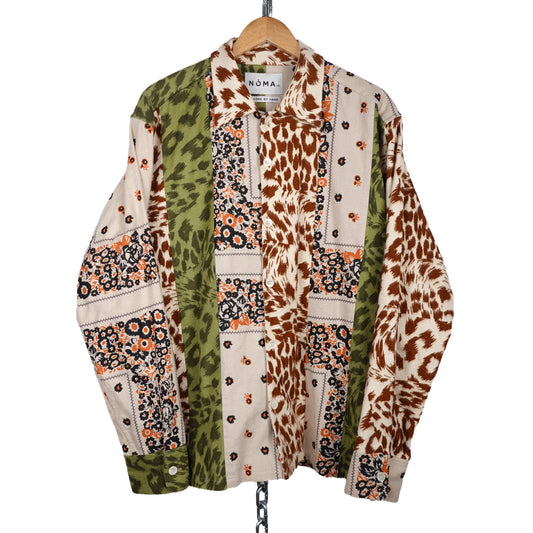 Noma Japan Work By Hand Pattern Button Up - Size XL
