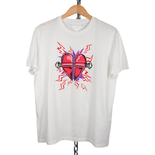 Prada Printed Heart Tee - Size L
