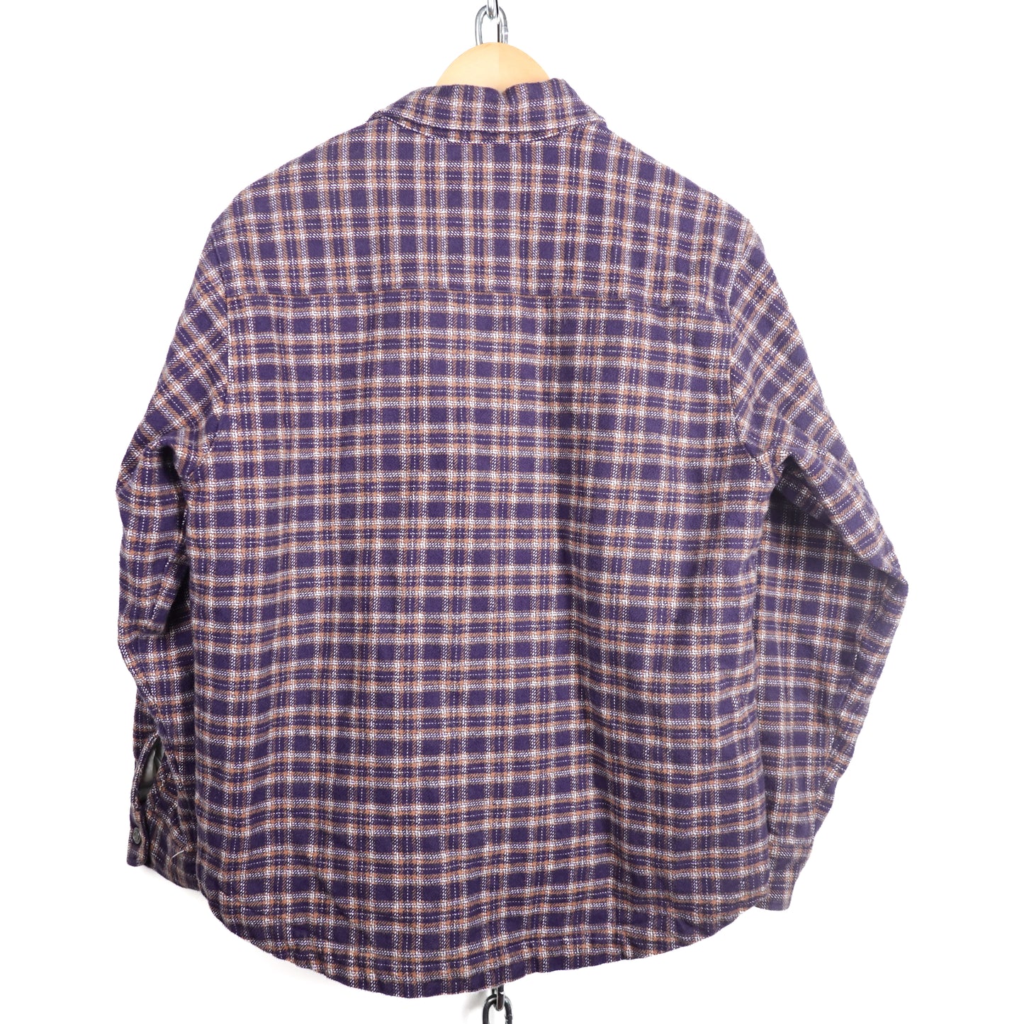 Stussy Workgear Plaid Sherpa Lined Jacket - Size S