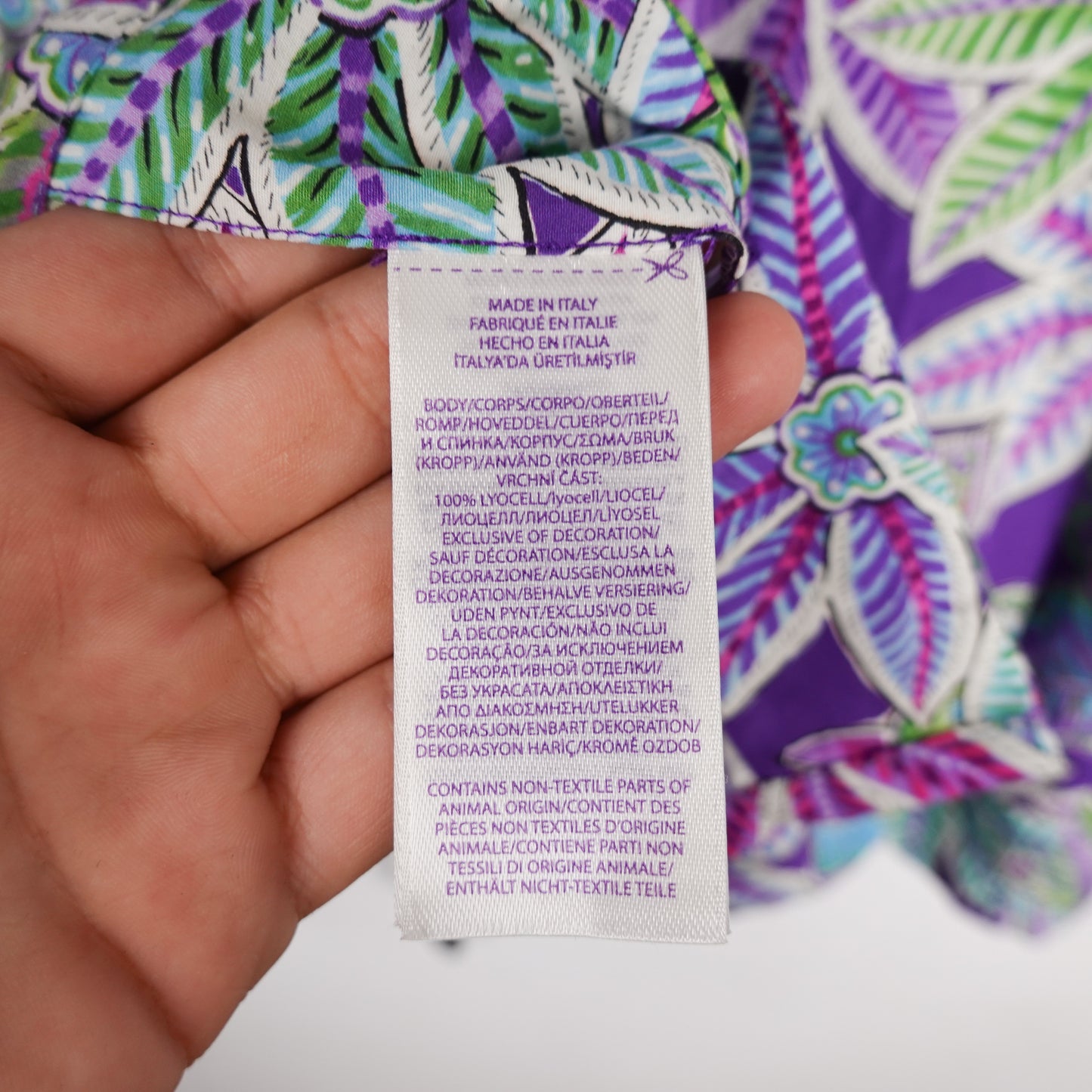 Polo RL Purple Label Floral SS Shirt - Size XXL