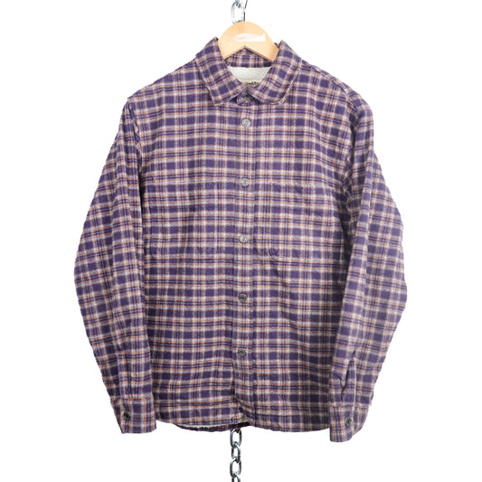 Stussy Workgear Plaid Sherpa Lined Jacket - Size S