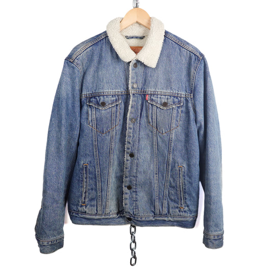 Levis Sherpa Lined Denim Jacket - Size L
