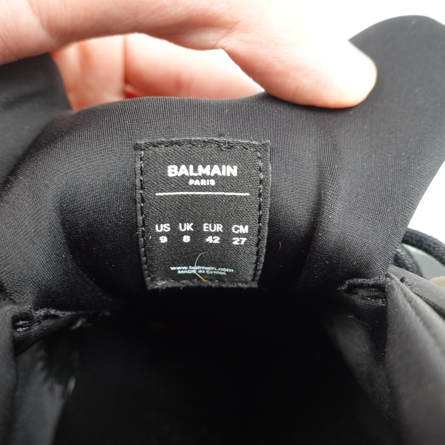 Balmain Leather Unicorn Low-Top Sneaker - Size 9