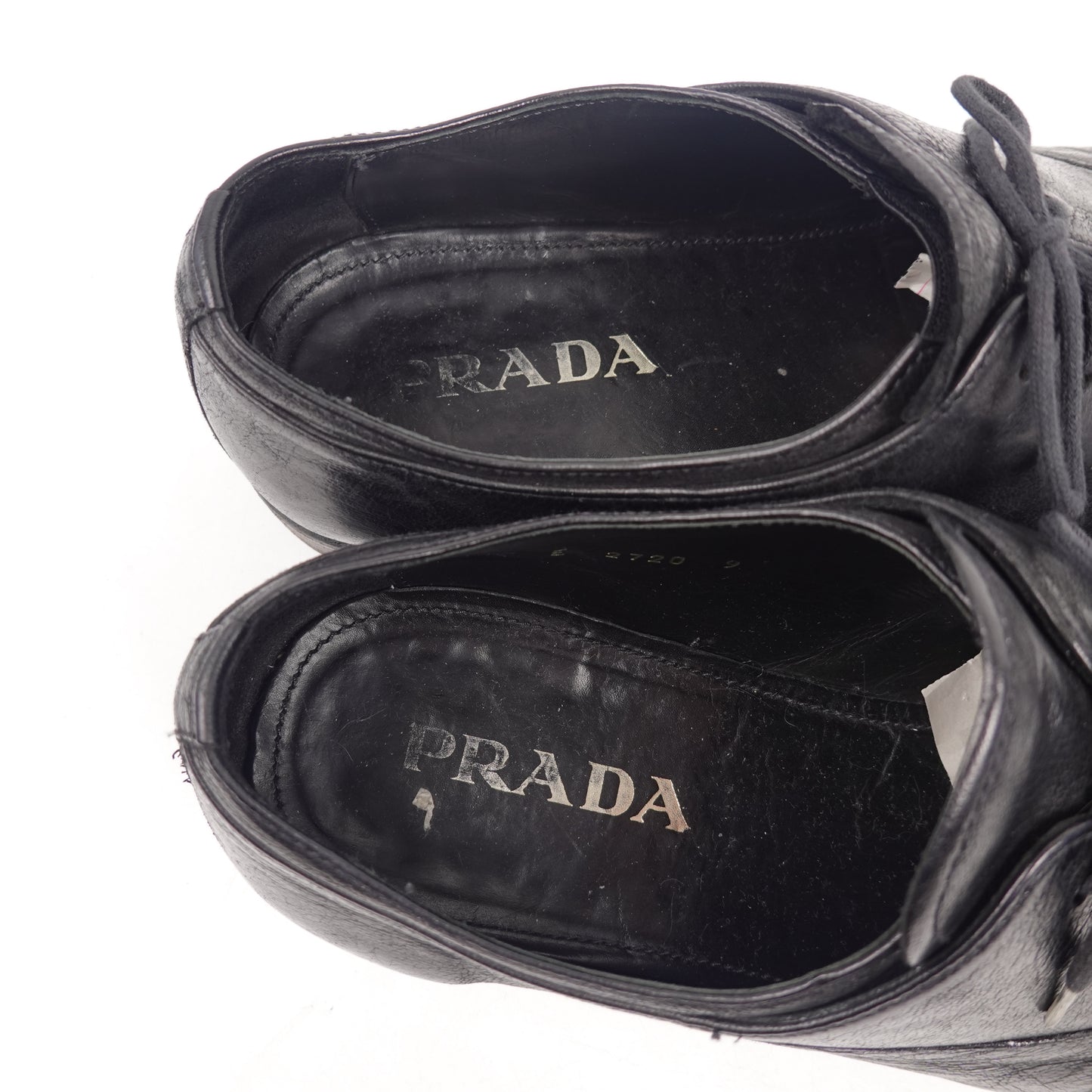 Prada Black Leather Dress Shoes - Size 9