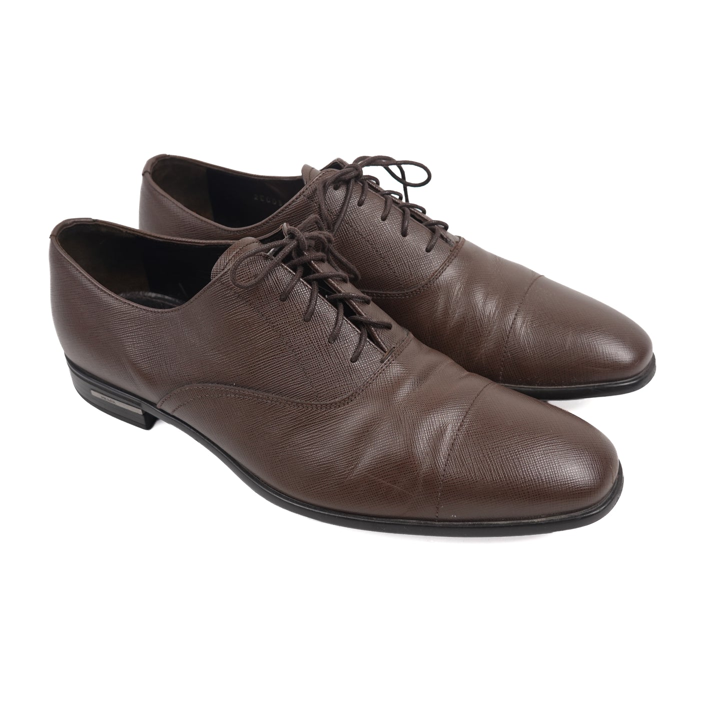 Prada Brown Leather Dress Shoes - Size 9