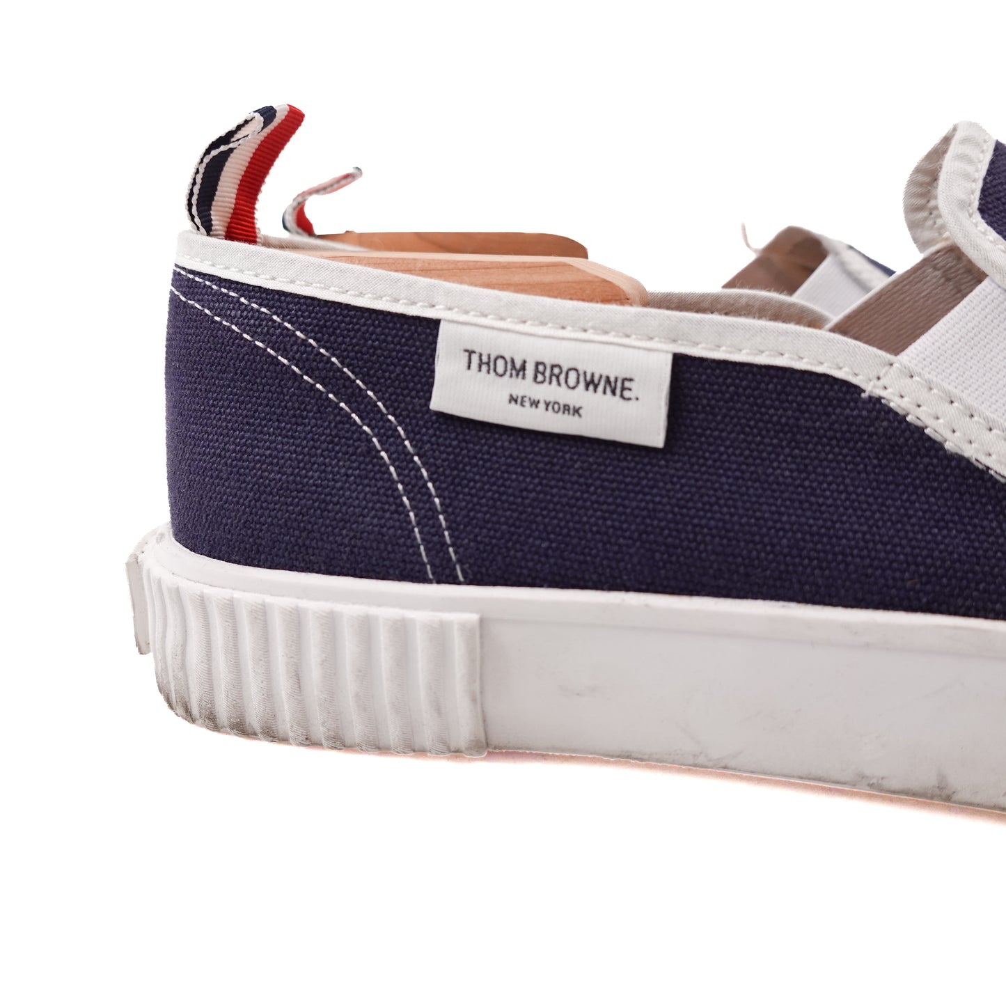 Thom Browne Heritage Canvas Slip On - Size 9