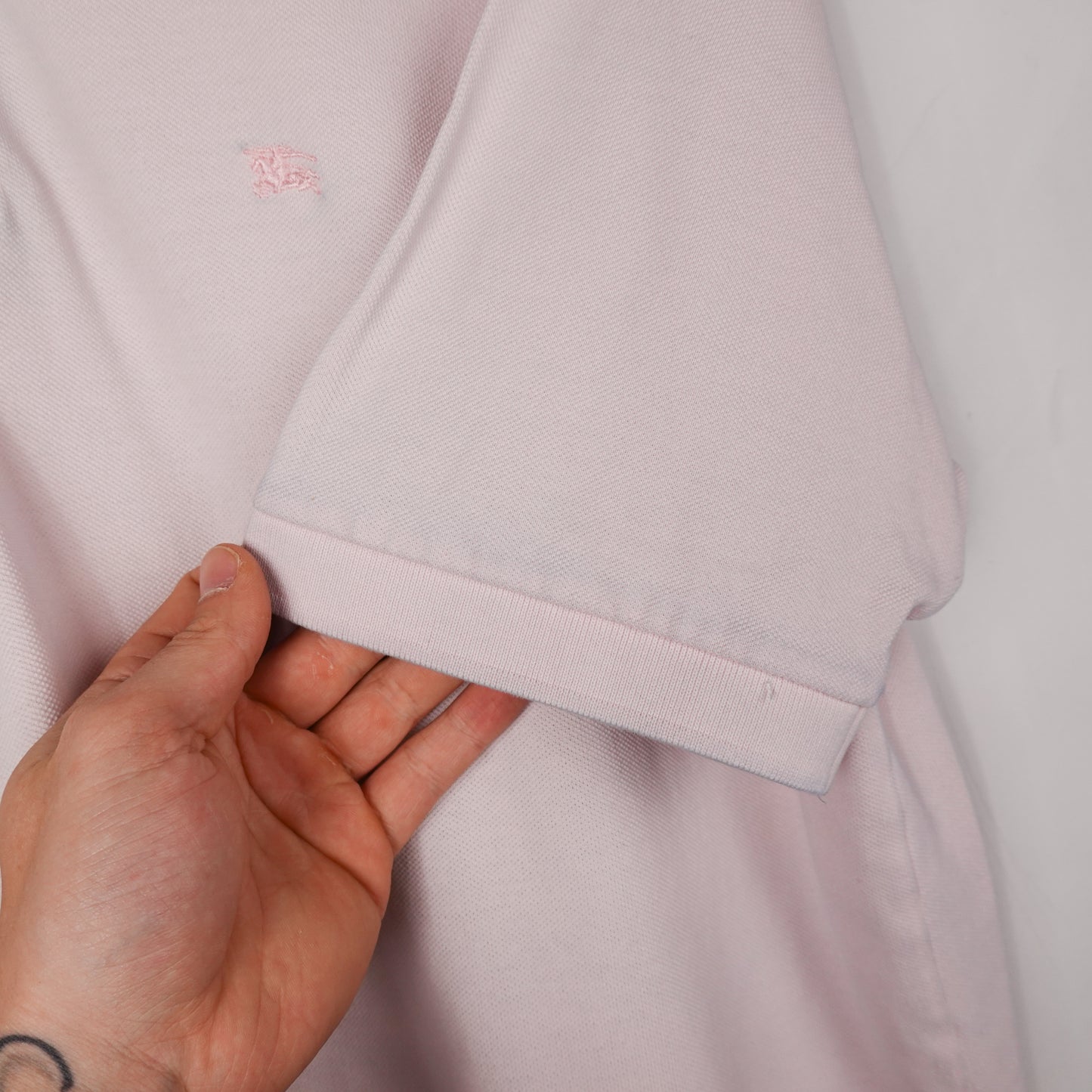 Burberry Pink Polo - Size M