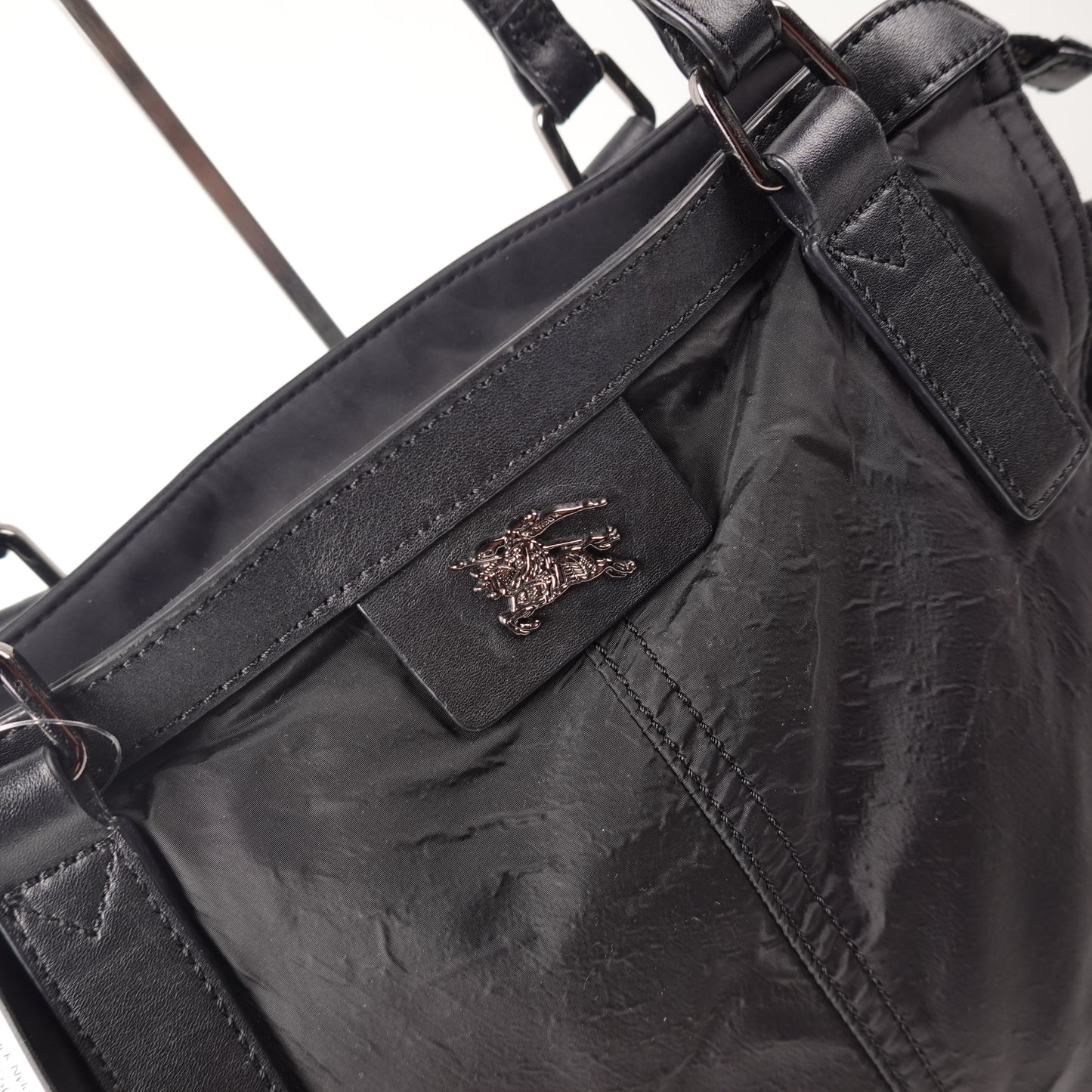 Burberry Black Nylon Buckleigh Bag