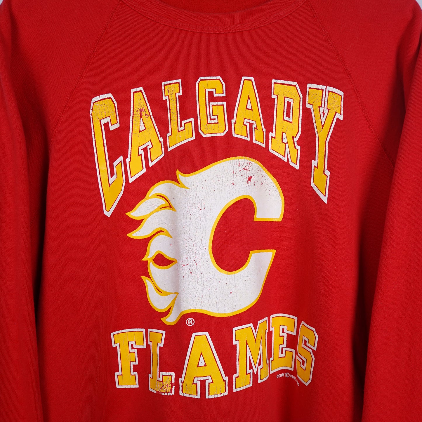1990 Calgary Flames Crewneck - Size L