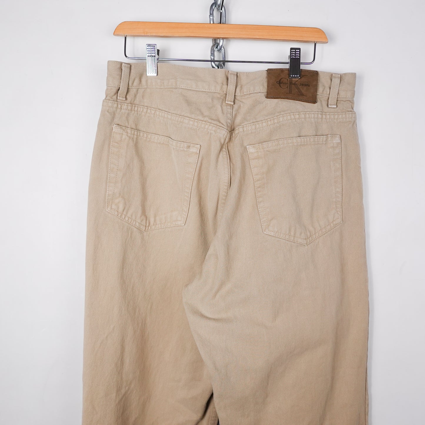 Vintage Calvin Klein Beige Denim Pant - Size 32