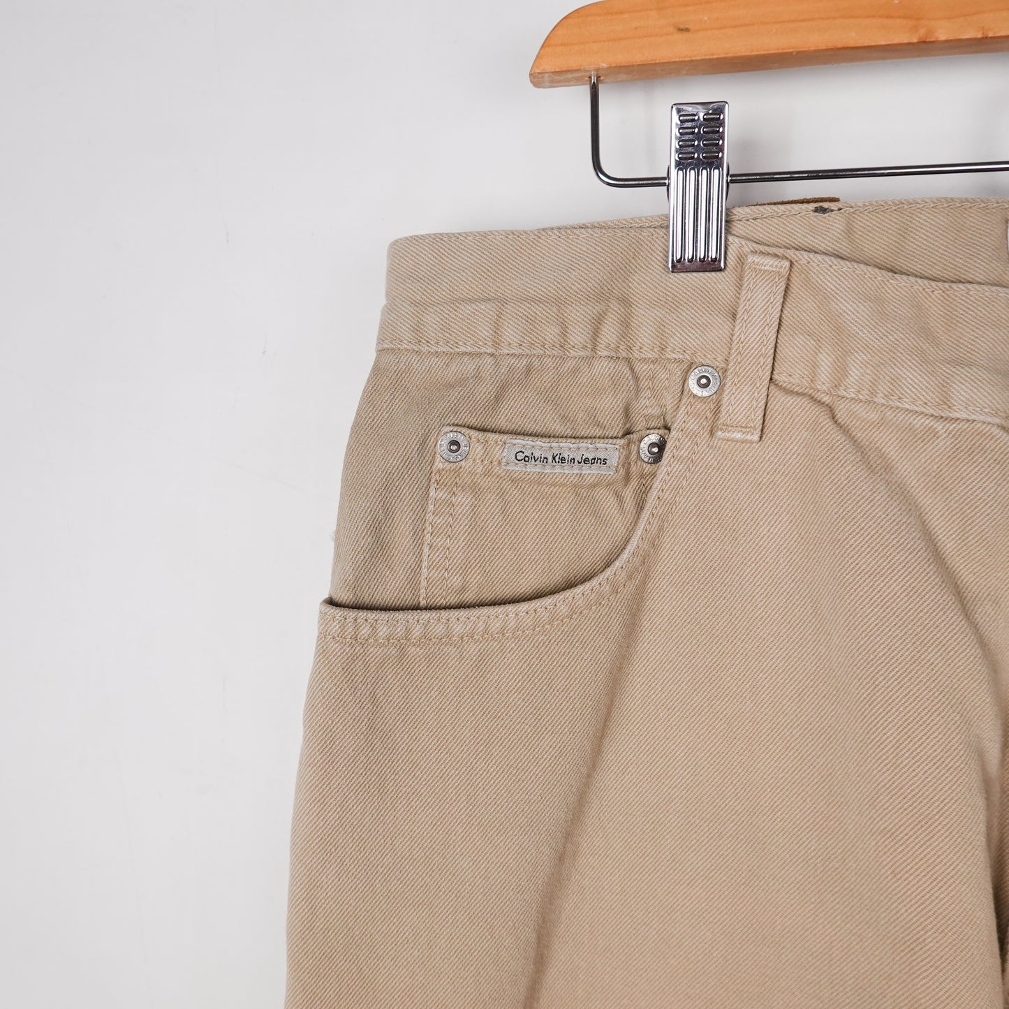 Vintage Calvin Klein Beige Denim Pant - Size 32