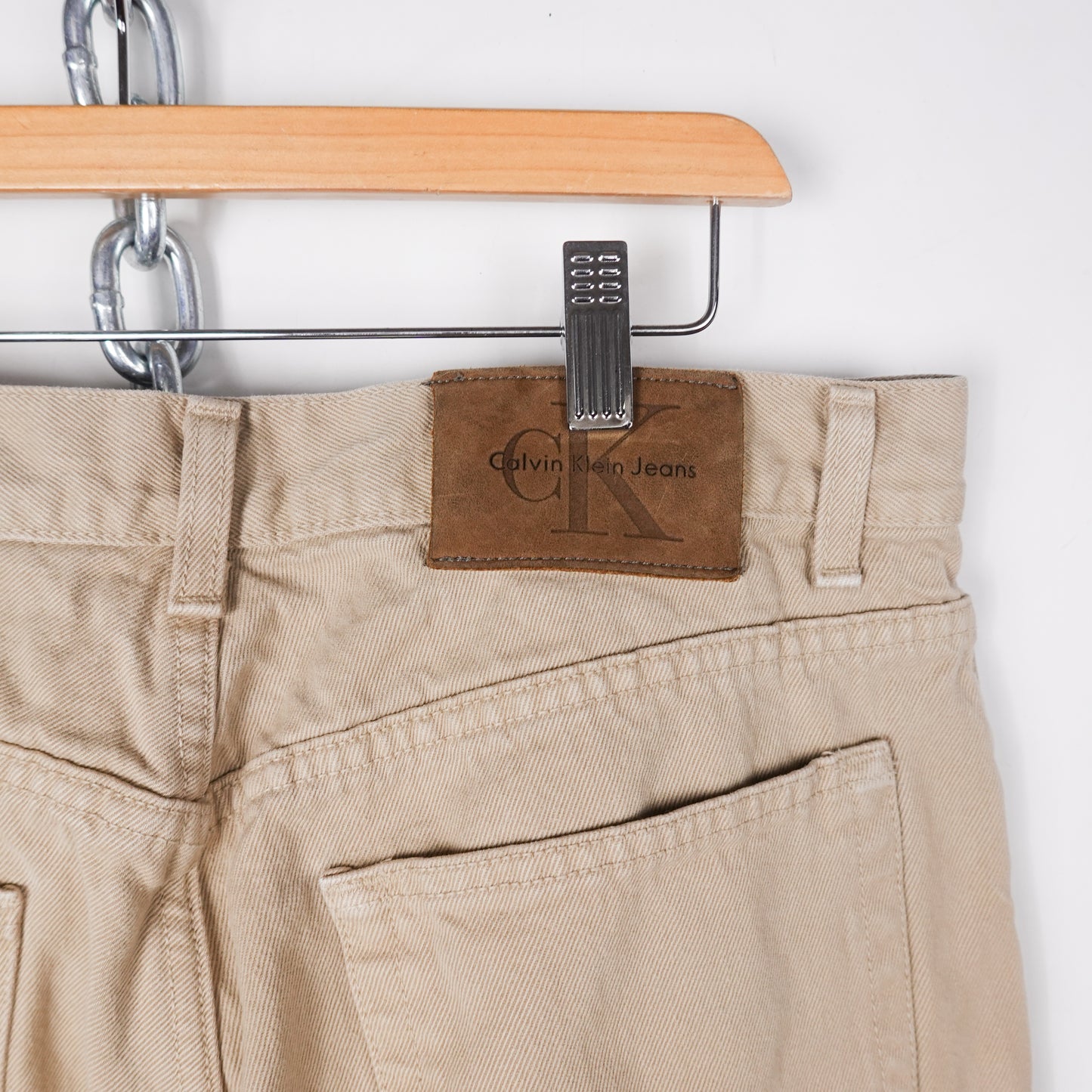 Vintage Calvin Klein Beige Denim Pant - Size 32
