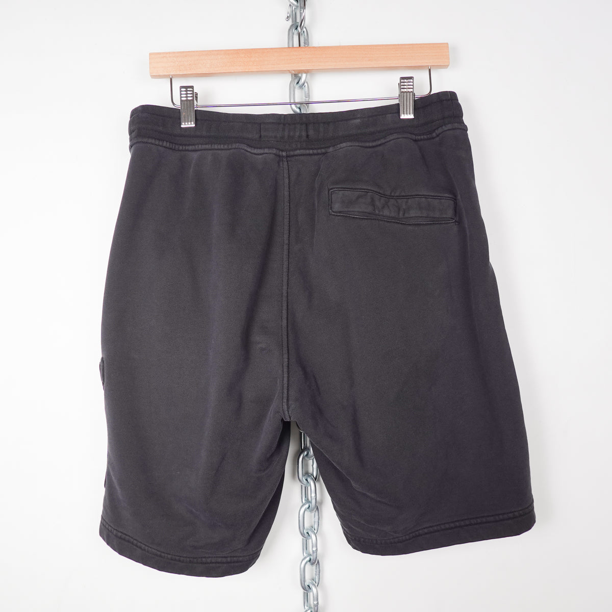 Stone Island Black Sweatshorts - Size M
