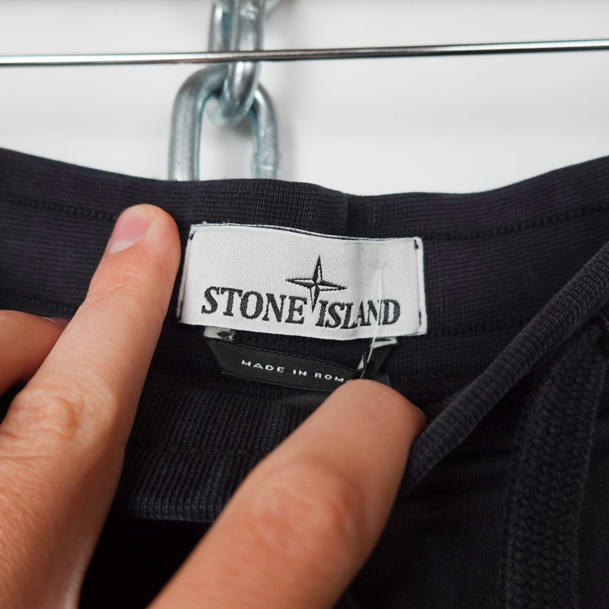 Stone Island Black Sweatshorts - Size M