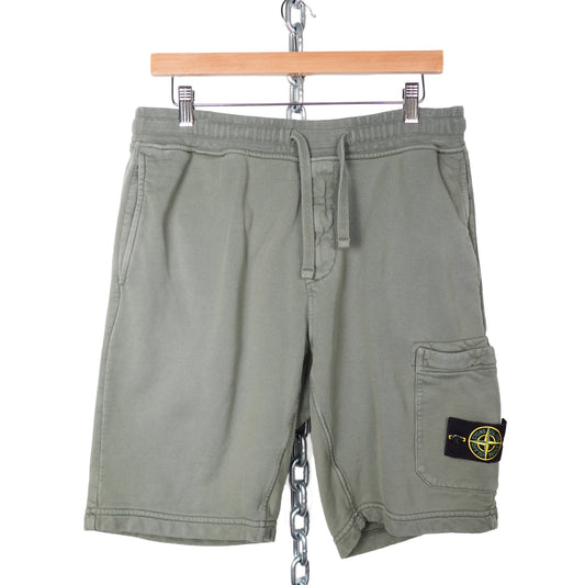 Stone Island Green Sweatshorts - Size M