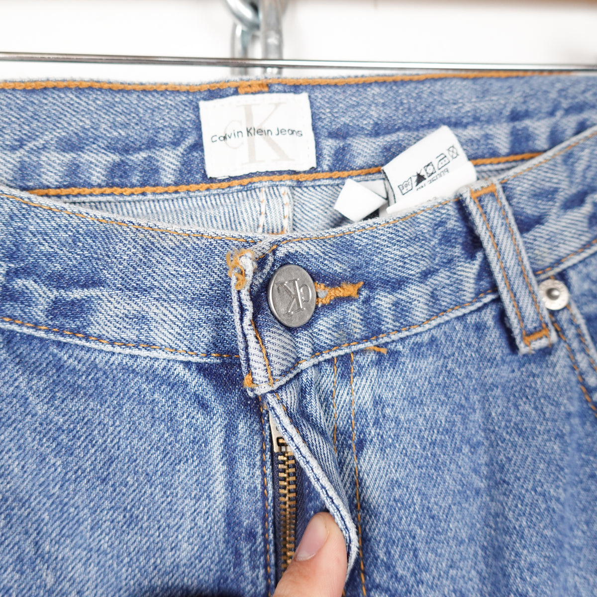 Vintage Calvin Klein Blue Denim Pants - Size 32