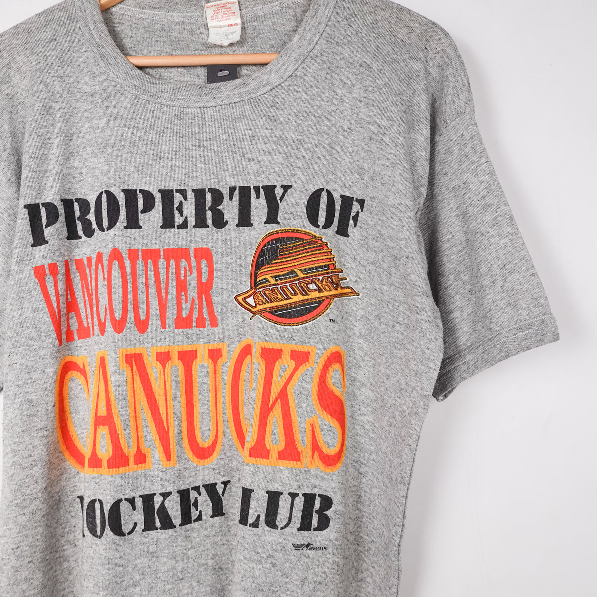 1980s Vancouver Canucks Property Tee - Size M
