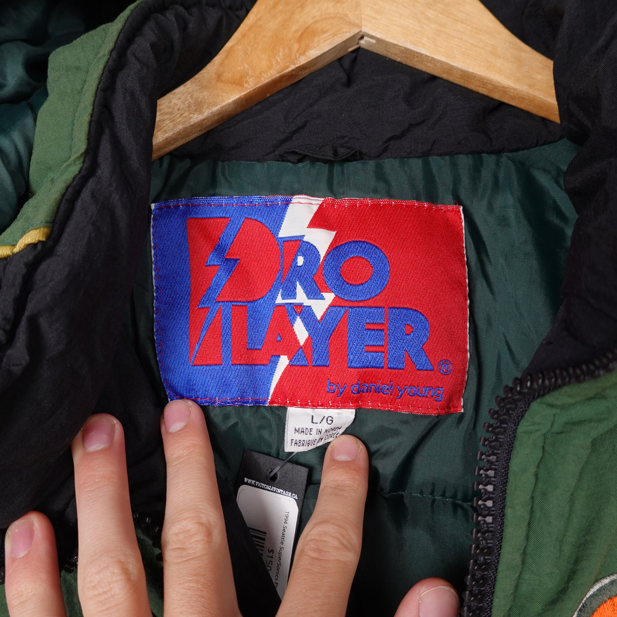1994 Seattle SuperSonics Pro Player Jacket - Size L