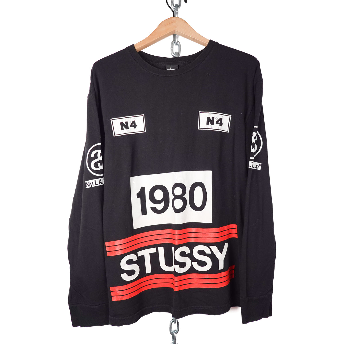 Stussy 1980 N4 LS Tee - Size L
