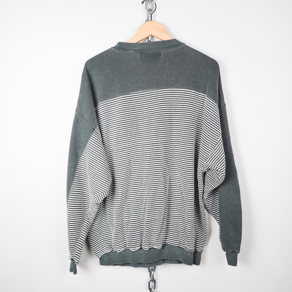 1990s Wrangler Striped Crewneck - Size L