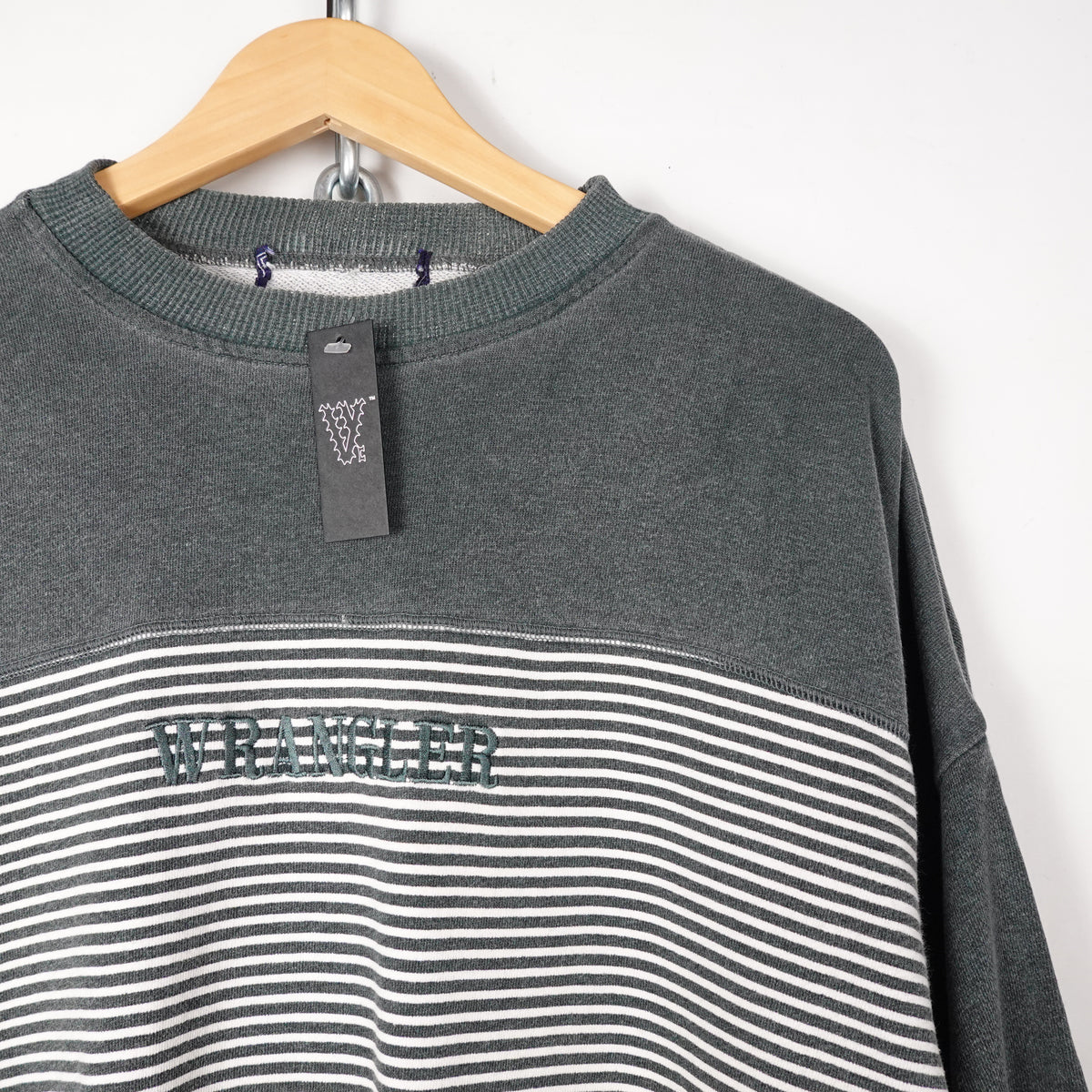 1990s Wrangler Striped Crewneck - Size L