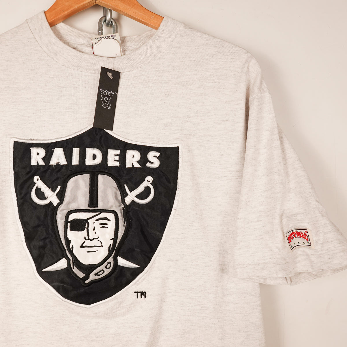 1990s Raiders Nutmeg Tee - Size L