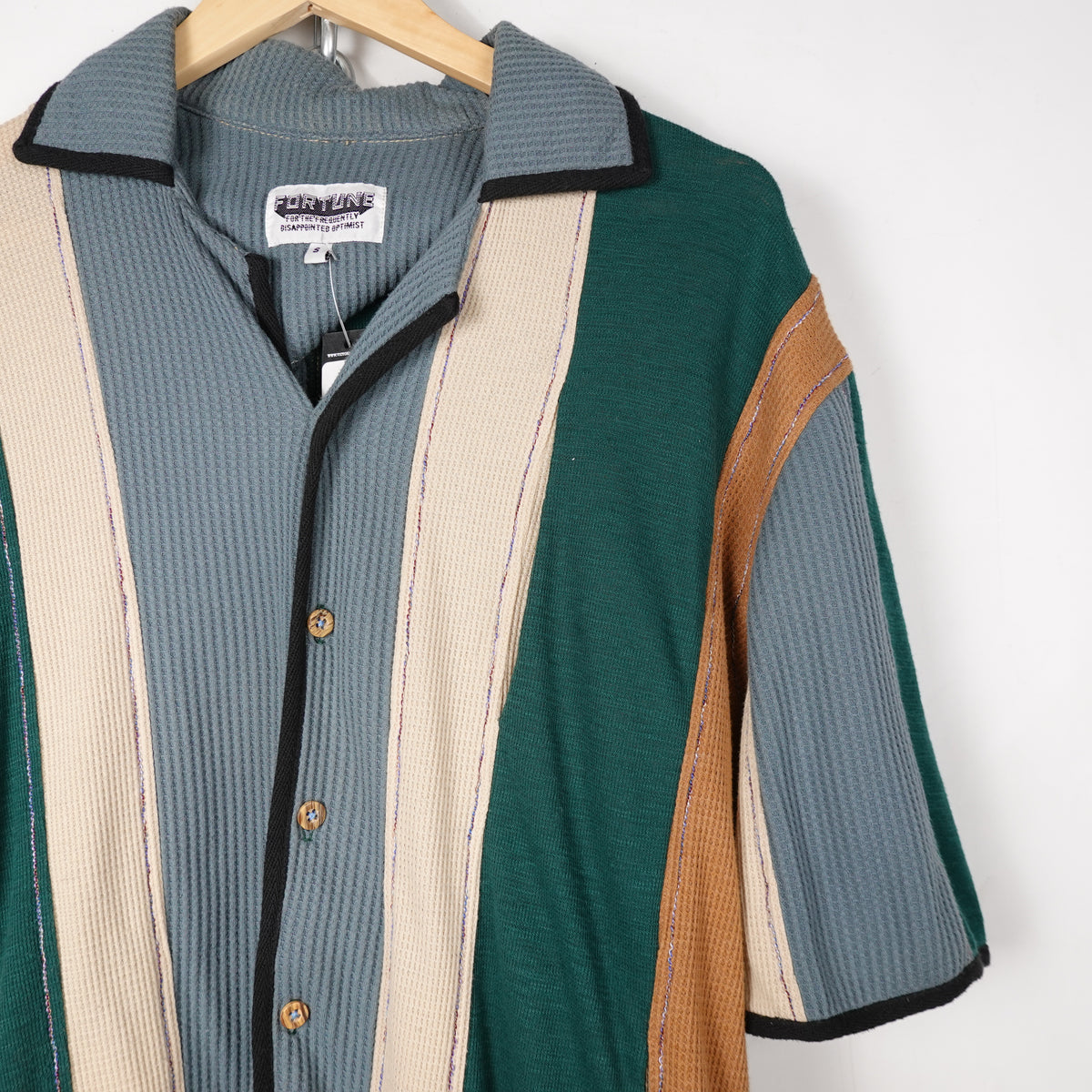 Fortune Mutli-Cut SS Button Up Shirt - Size S