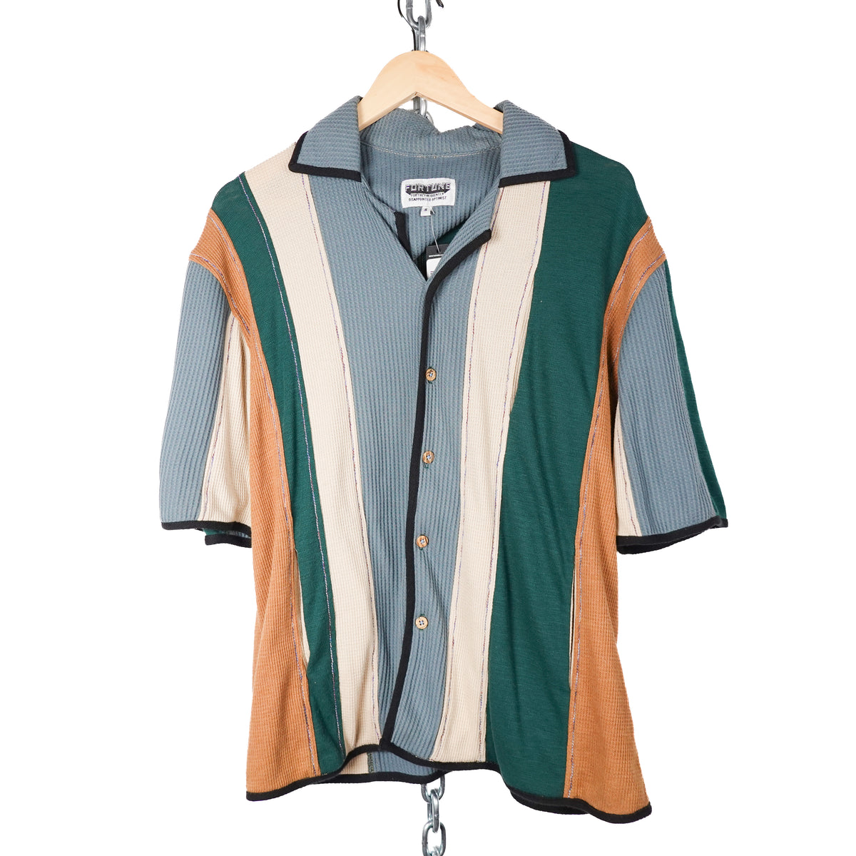 Fortune Mutli-Cut SS Button Up Shirt - Size S