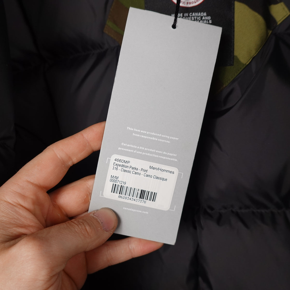 Canada Goose Expedition Camo Parka - Size M