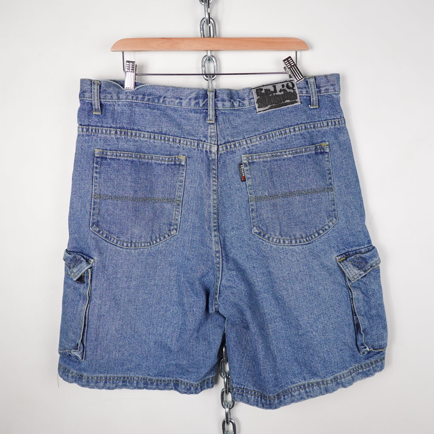 Y2K Reli Industrys Cargo Denim Shorts - Size 37