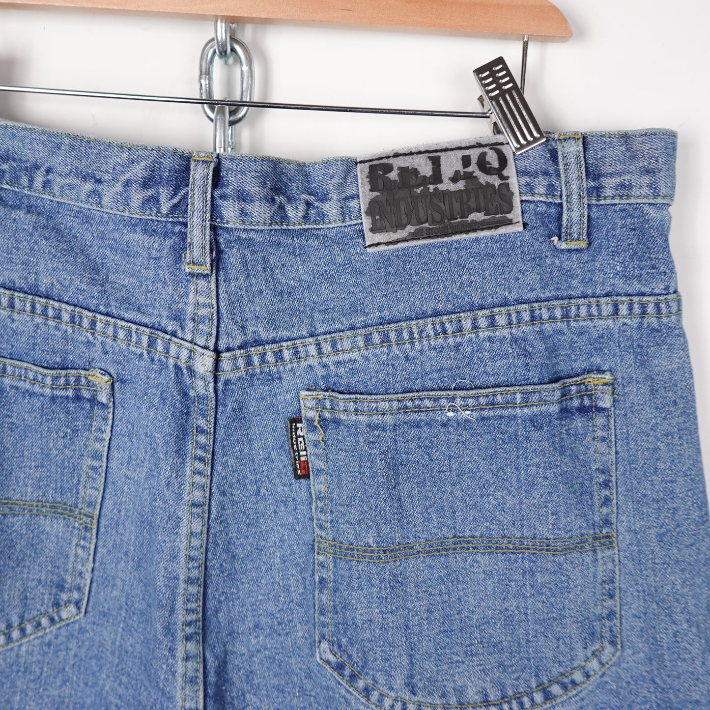 Y2K Reli Industrys Cargo Denim Shorts - Size 37