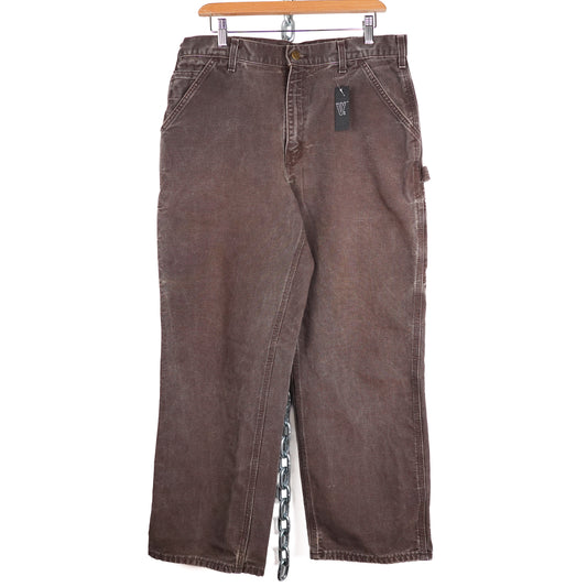 Carhartt Brown Heavy Work Pants - Size 32
