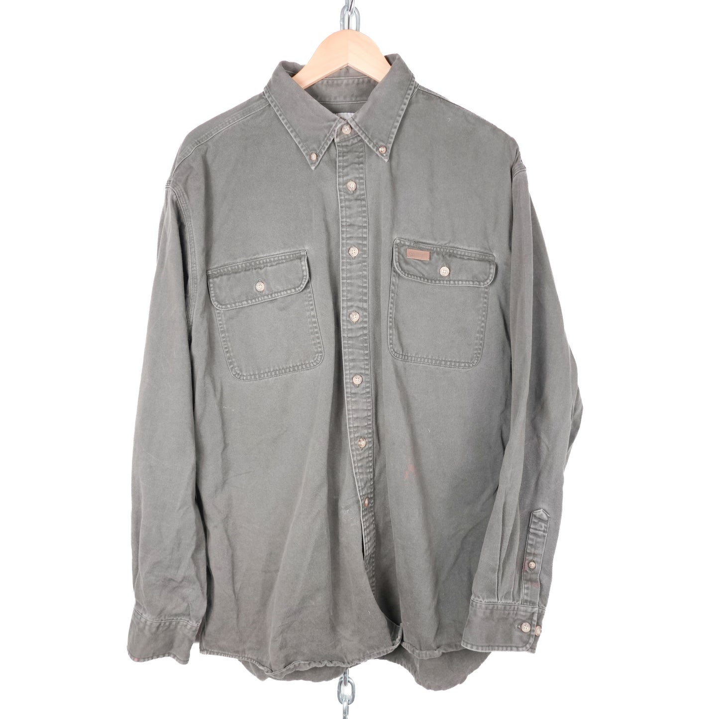 Carhartt Olive Button Up - Size XL