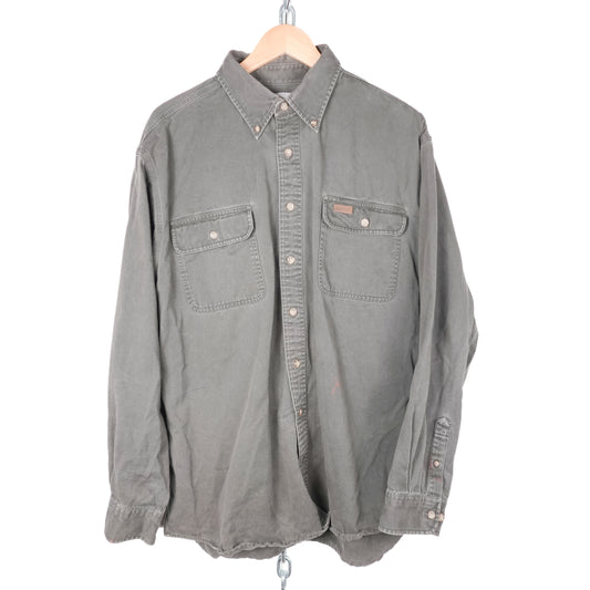 Carhartt Olive Button Up - Size XL