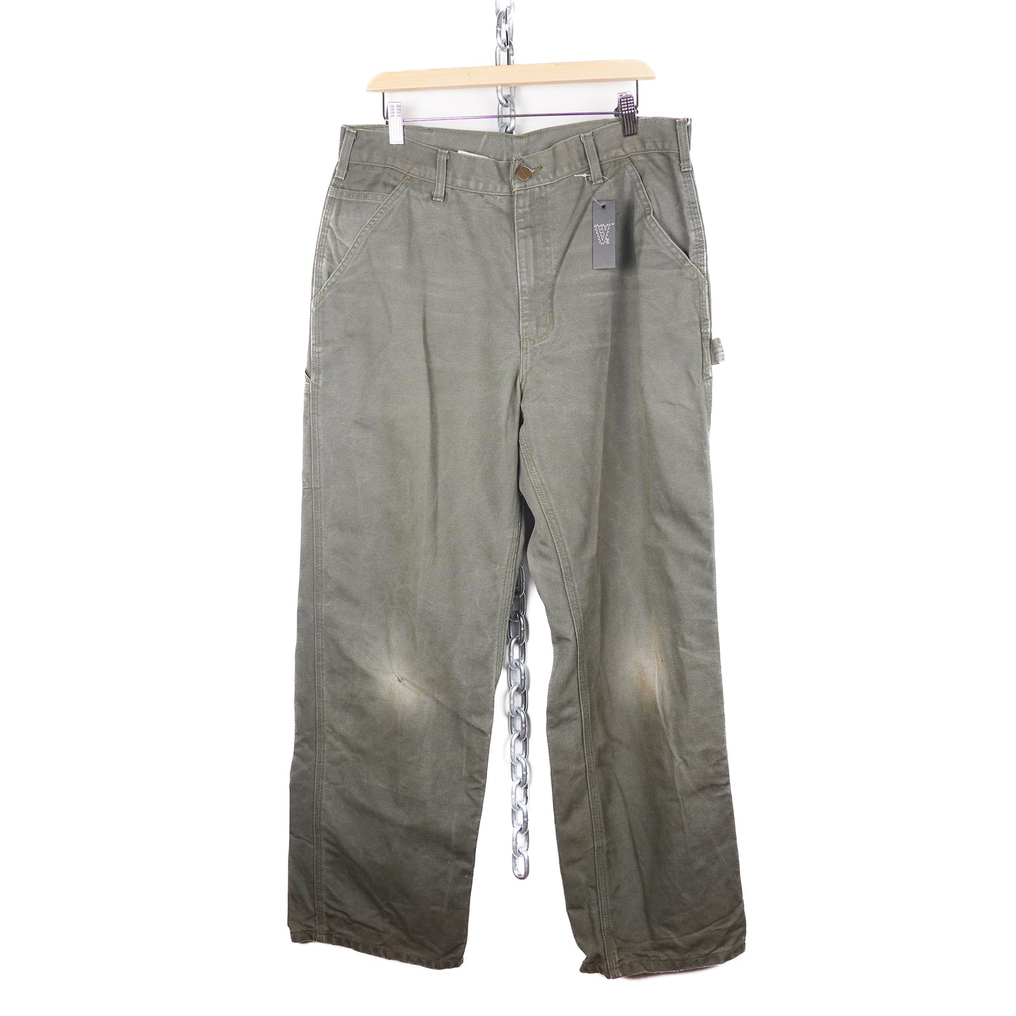 Carhartt Dungaree Fit Olive Pant - Size 34