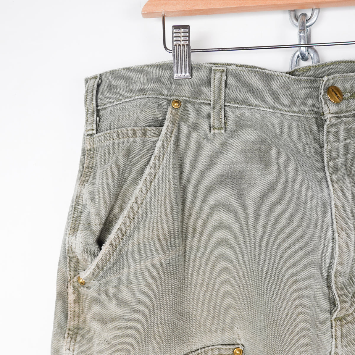Carhartt Green Double Knee Pants - Size 34