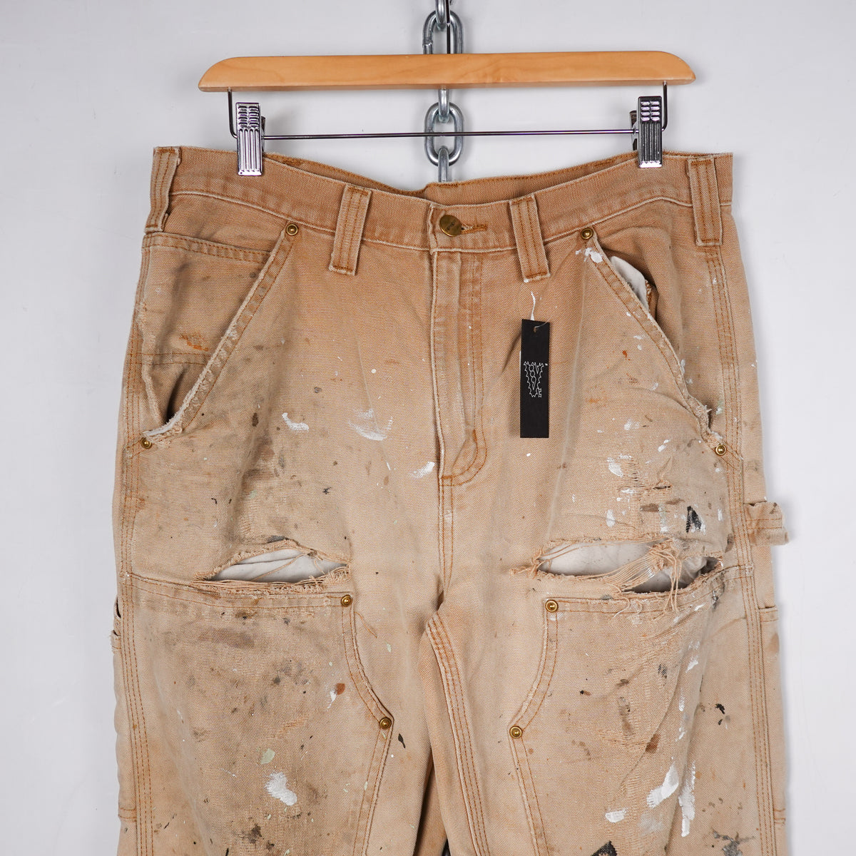 Carhartt Distressed Wheat Double Knee Pant - Size 32