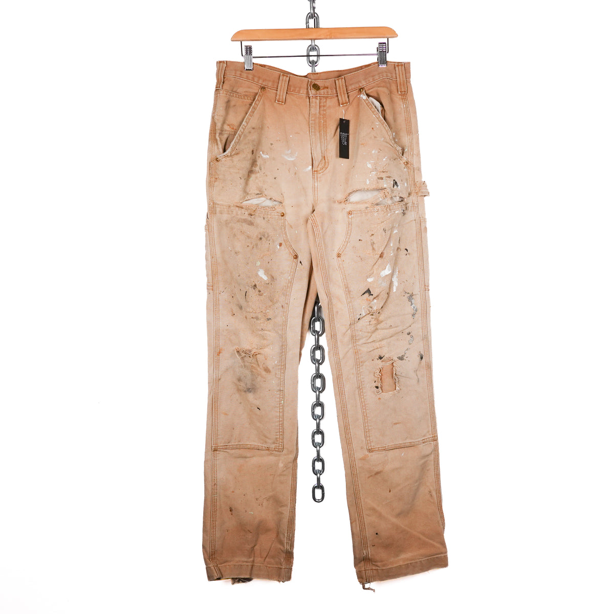 Carhartt Distressed Wheat Double Knee Pant - Size 32