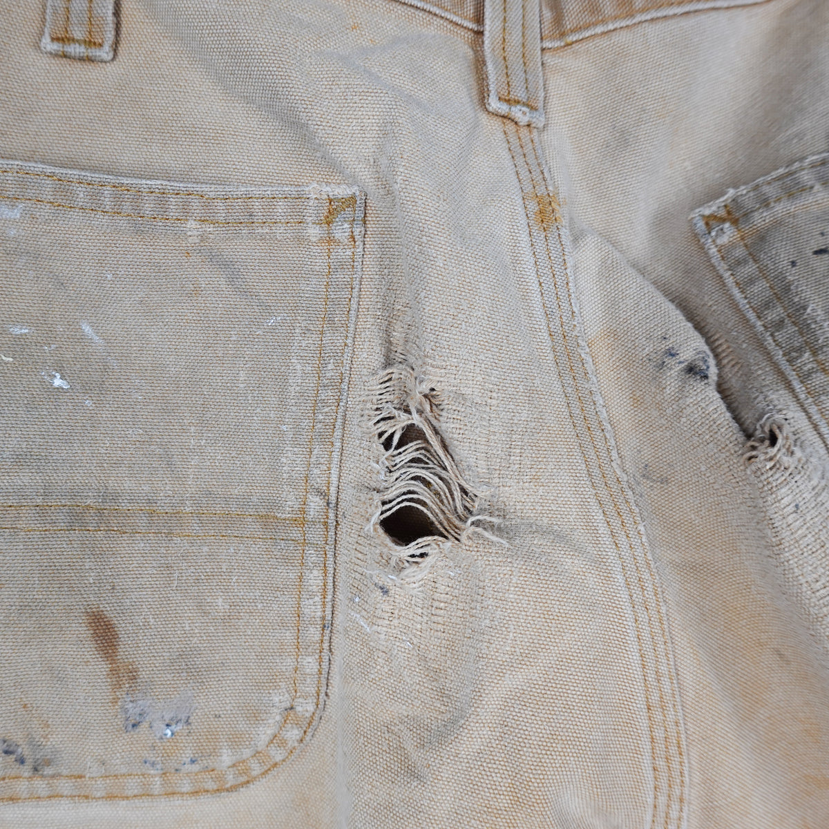 Carhartt Distressed Wheat Double Knee Pant - Size 32