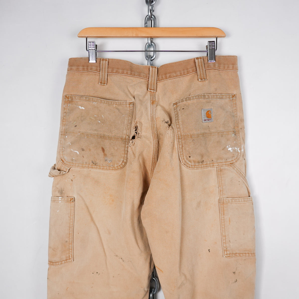 Carhartt Distressed Wheat Double Knee Pant - Size 32